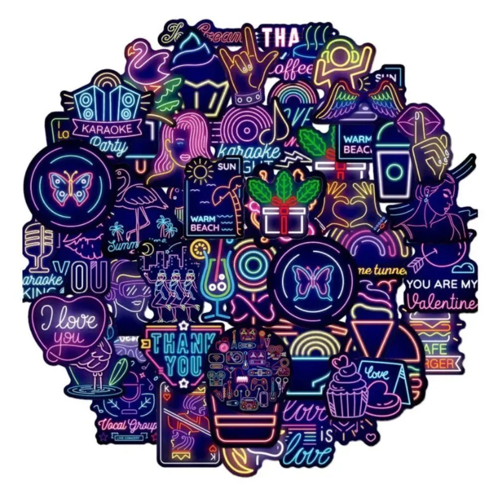 50pcs Graffiti Pattern Stickers